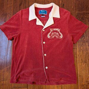 Tombolo Le Sirenuse Classic Cabana, Pompeian Red, Small Unisex